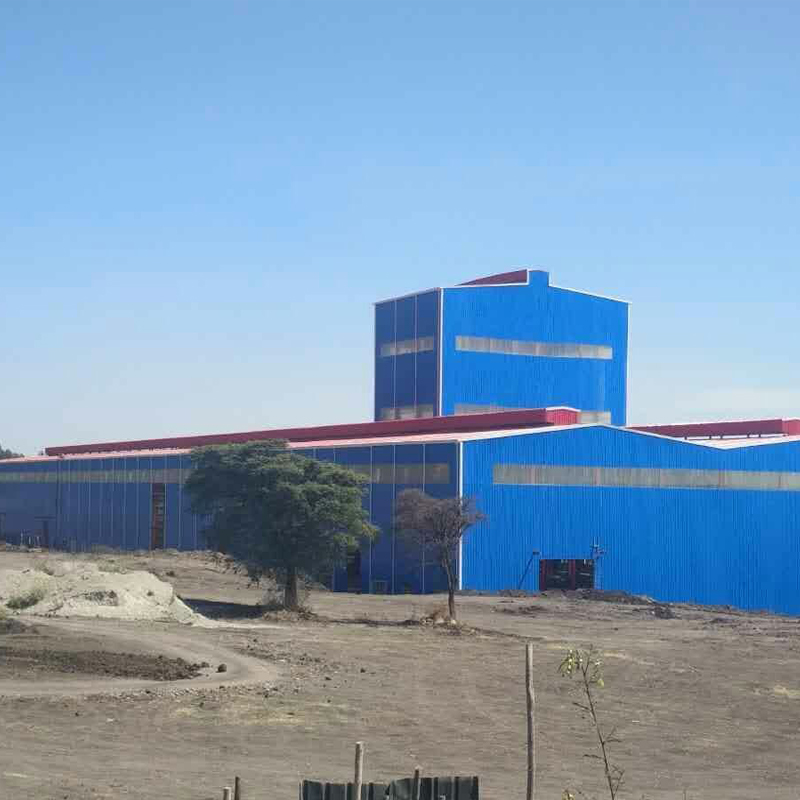 Taller de almacén de estructura de acero comercial industrial prefabricada