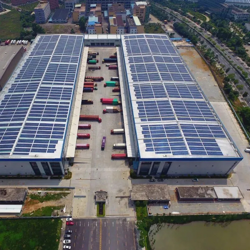 Planta fotovoltaica de estructura de acero multifuncional ambiental popular 