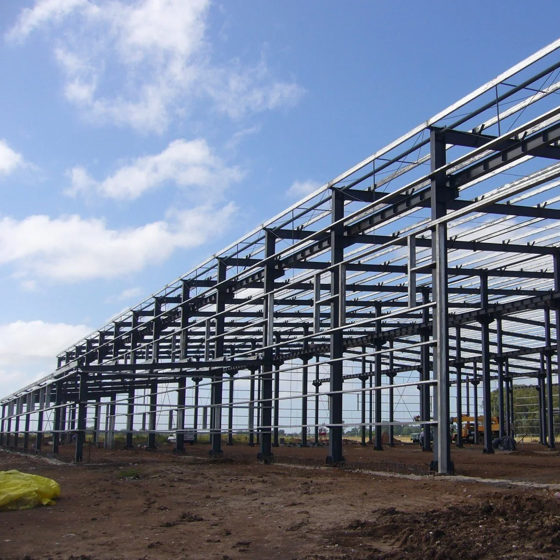 Resistencia del viento Taller de estructura de acero prefabricada de bajo costo