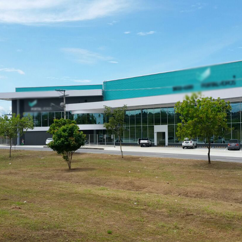 Sala de exposición de estructura de acero prefabricada